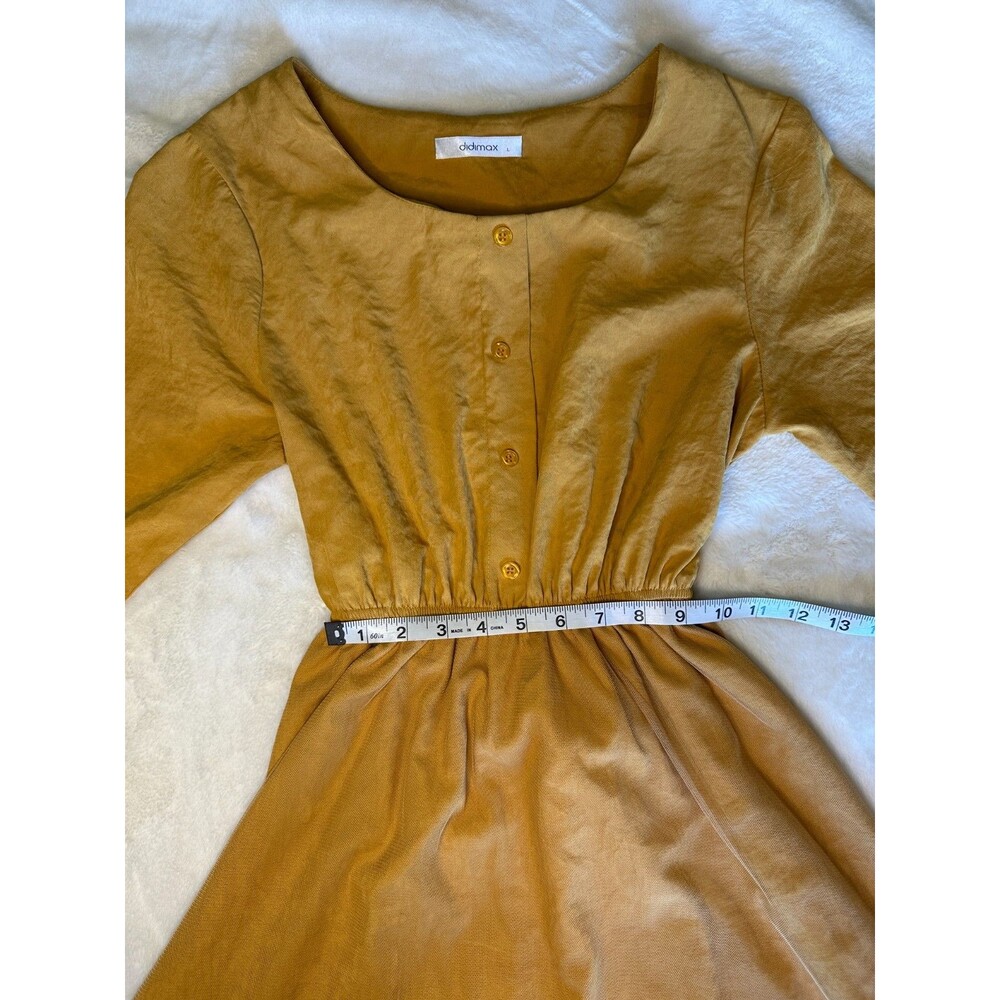 The perfect fall dress! women's L amber midi dress with sheer tulle overlay - Picture 4 of 7